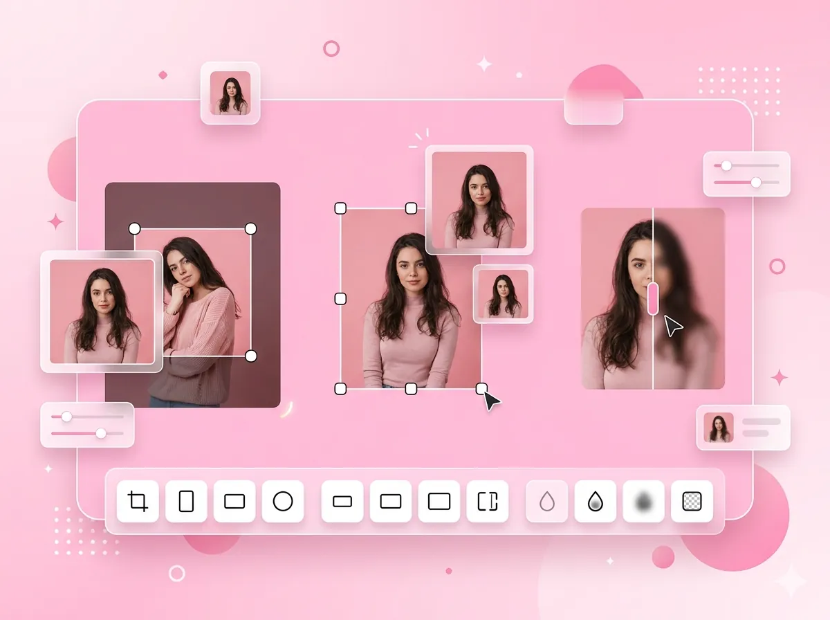 Crop, resize and edit photos online